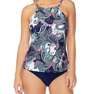 Island Escape Cali Underwire Tankini Top & Swim Bottom