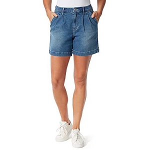 Gloria Vanderbilt Women's High-Rise Pleated Short