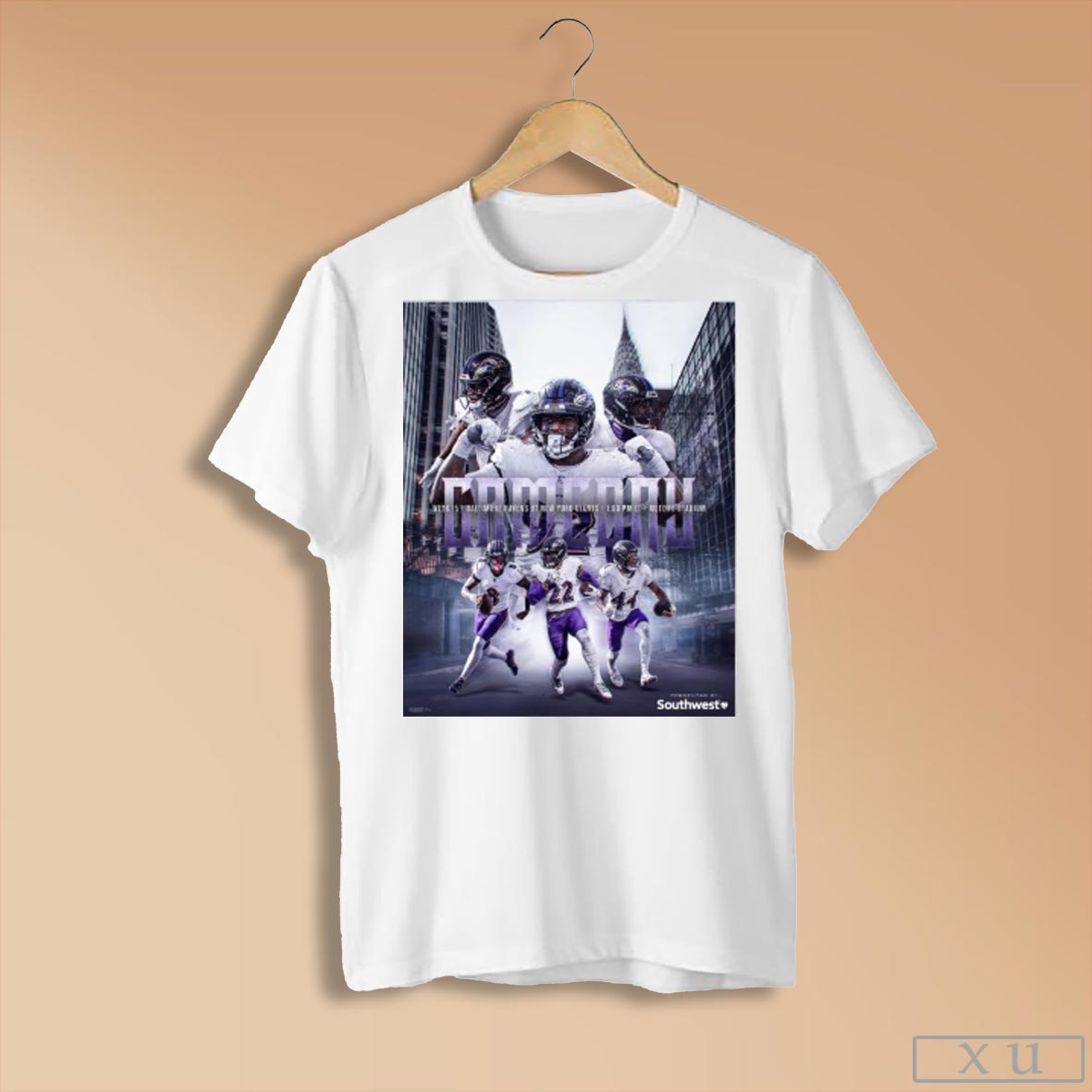 Official Baltimore Ravens At New York Giants Week 15 2024 Metlife Stadium Out Of Town Poster T Shirt Sweatshirt 2