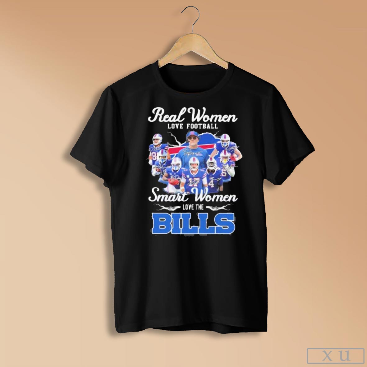 Official Real Women Love Football Smart Women Love The Bills Shirt Sweatshirt