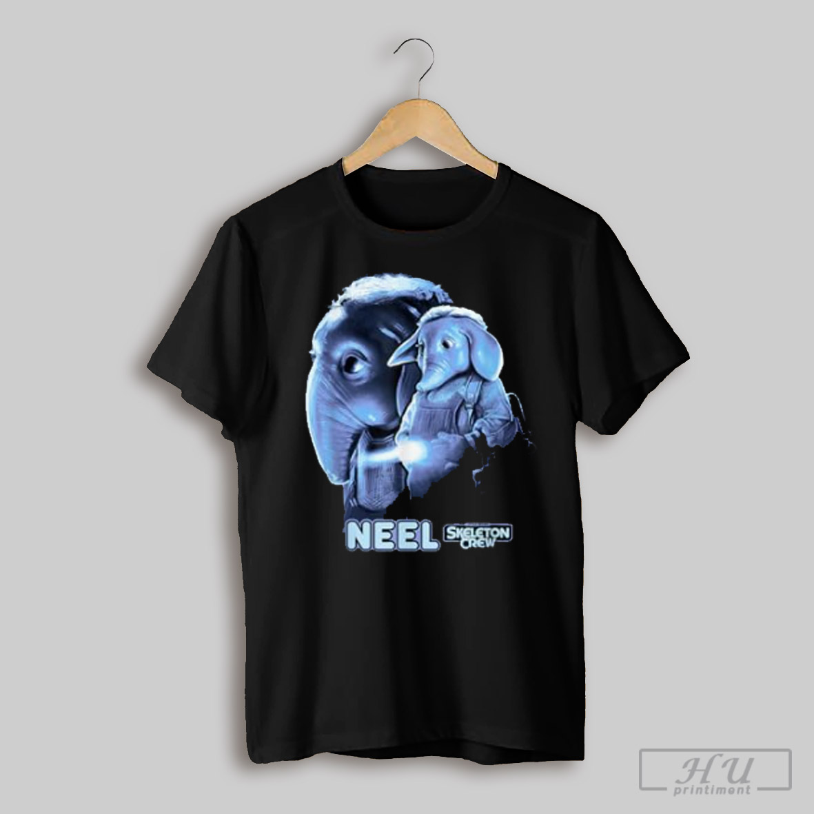 Star Wars Skeleton Crew Neel Collage Chest Retro Portrait T Shirt