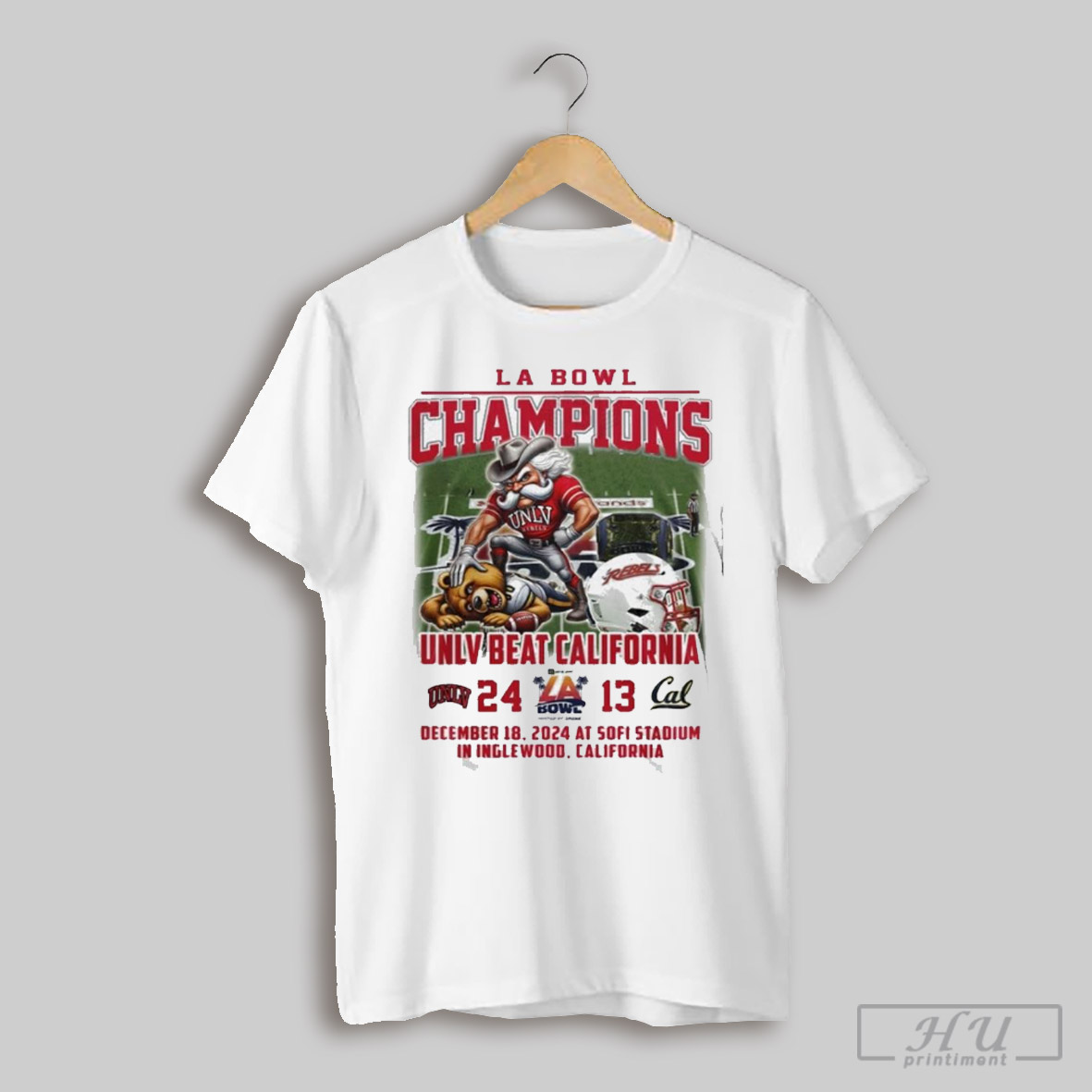 Unlv Rebels La Bowl Champions Unlv Beat California T Shirt