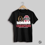 2024 25 Cfp National Champions Ohio State Buckeyes Skyline Logo Shirt
