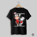 2024 Cfp National Championship Snoopy And Charlie Brown Ohio State Buckeyes Trophy Shirt