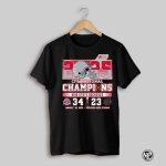 2025 Cfp National Champions Ohio State Buckeyes 34 23 Notre Dame Fighting Irish January 20 2025 Mercedes Benz Stadium Shirt