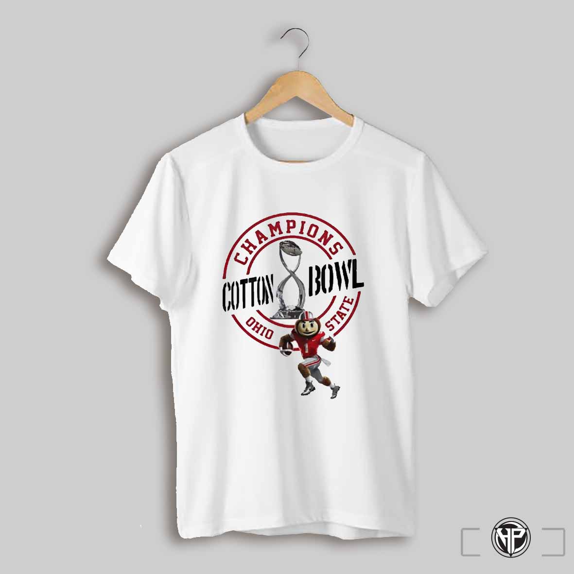 2025 Cotton Bowl Classic Champions Ohio State Buckeyes Mascot Shirt