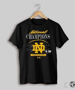2025 National Champions Notre Dame Fighting Irish Football Special Edition T Shirt