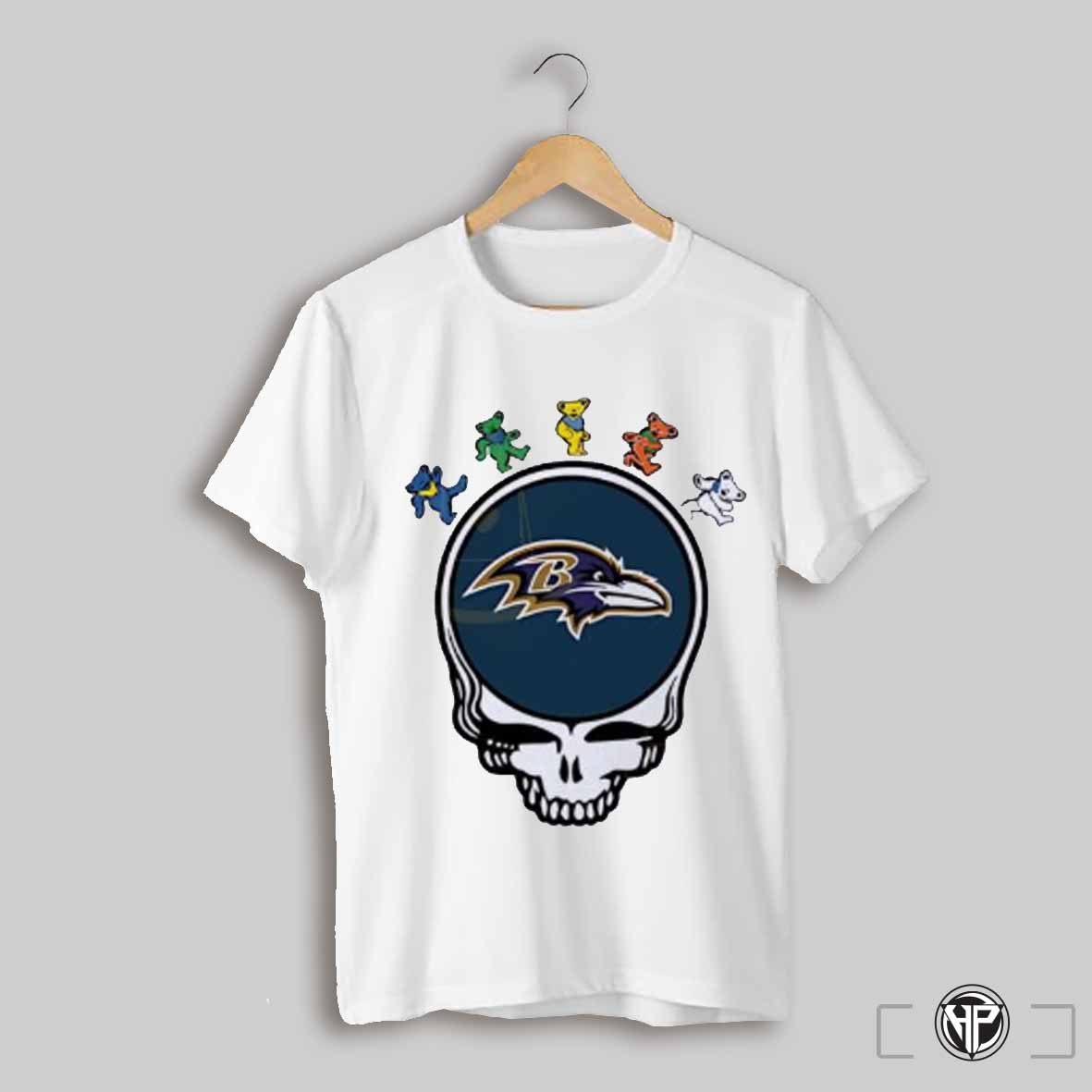 Baltimore Ravens X Grateful Dead Night Shirt