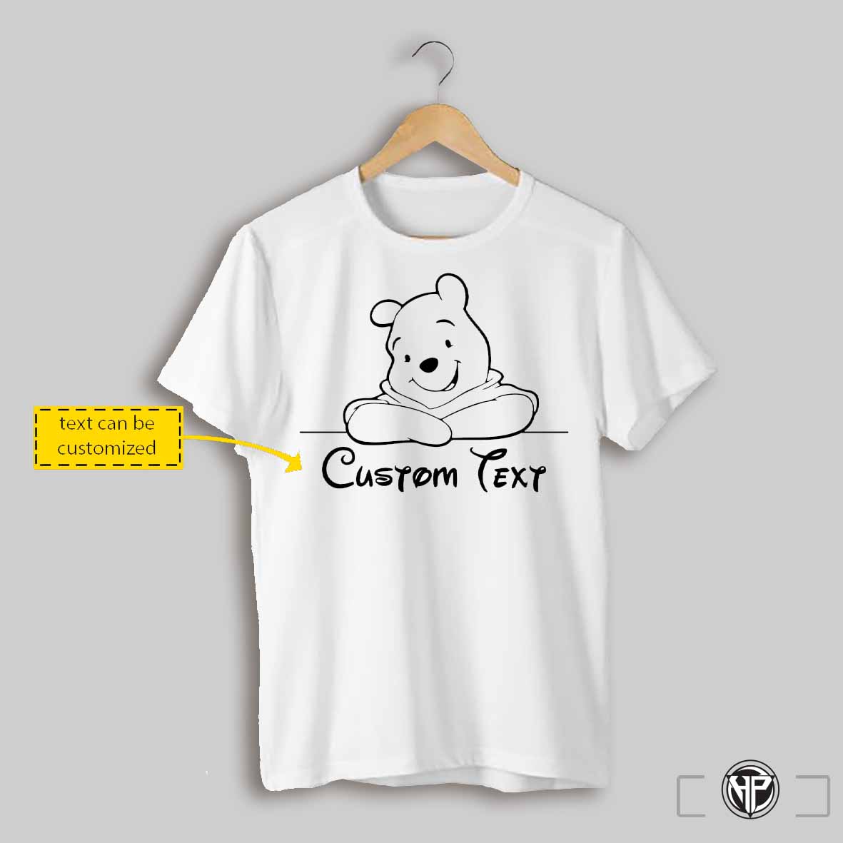 Custom Text Winnie The Pooh Custom T Shirt
