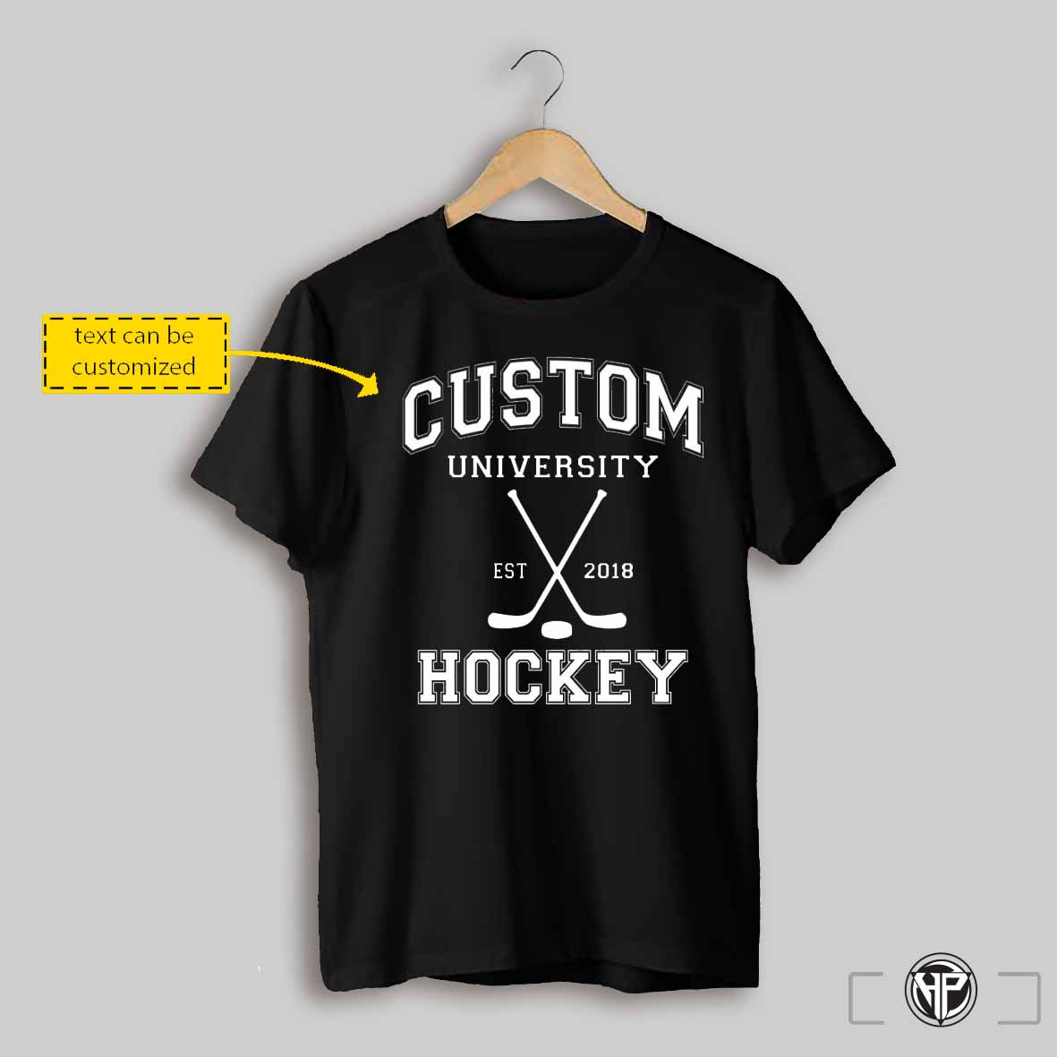 Custom University Hockey Est Custom Year Custom T Shirt