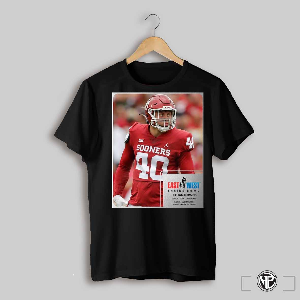 Ethan Downs Oklahoma Sooners Senior Edge East West Shrine Bowl Lockheed Martin Armed Forces Bowl Poster T Shirt