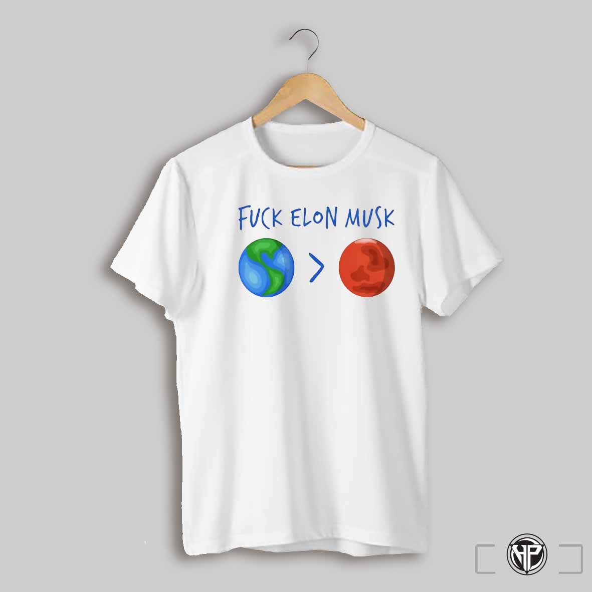 F Elon Musk Earth And Mars Shirt