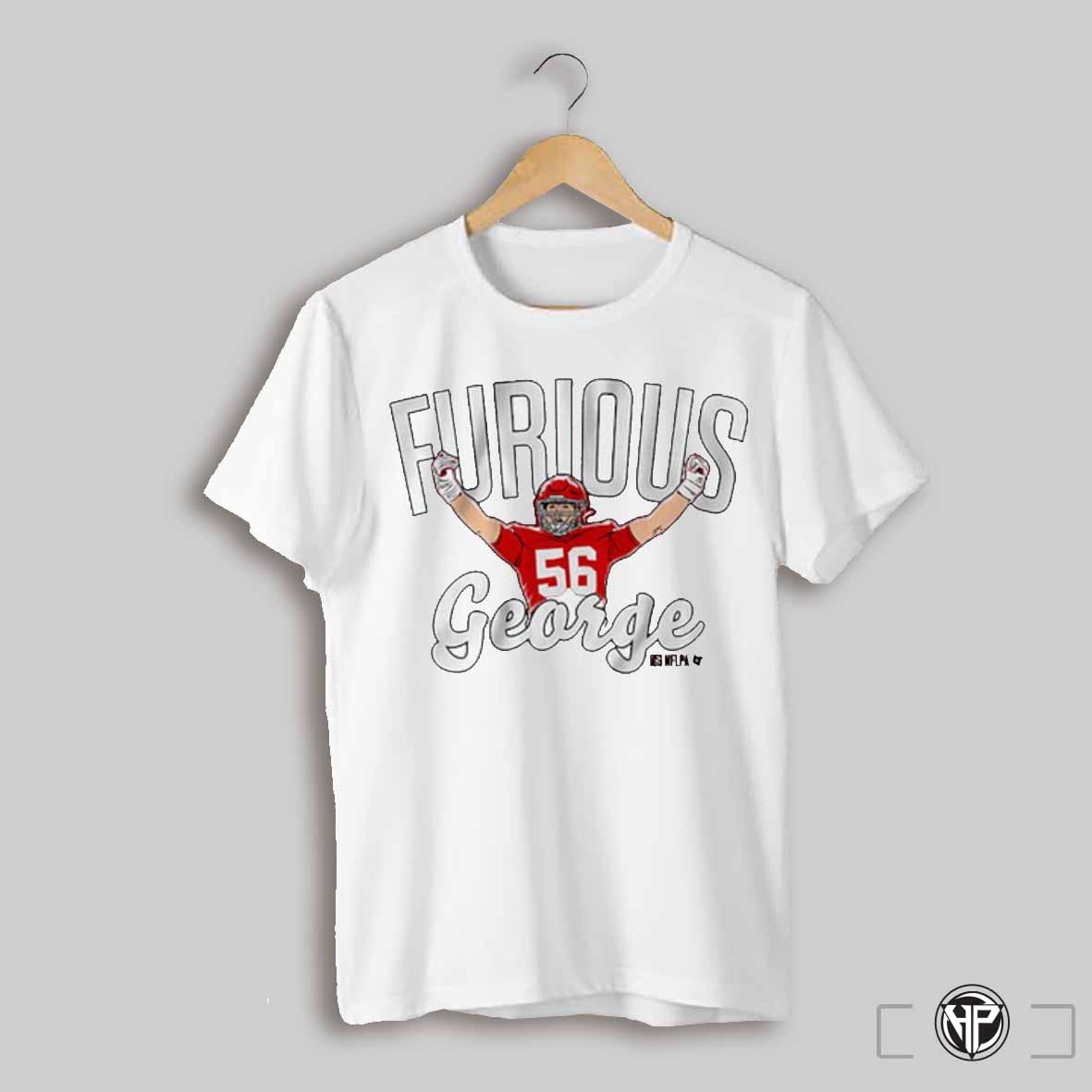 George Karlaftis Furious George Kansas City Chiefs Win Houston Texans Nfl Football Painting T Shirt