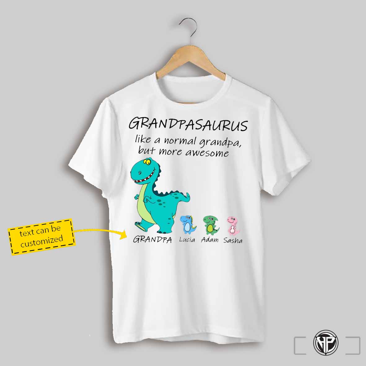 Grandpasaurus Like A Normal Grandpa But More Awesome Custom Trending T Shirt