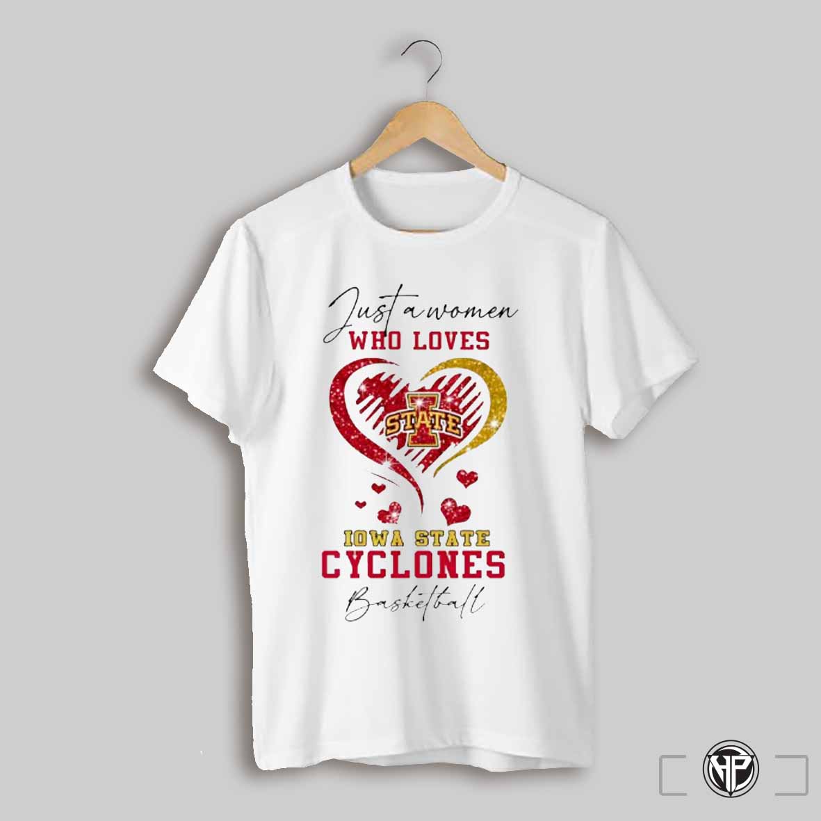 Heart Just A Women Who Loves Iowa State Cyclones Basketball Shirt