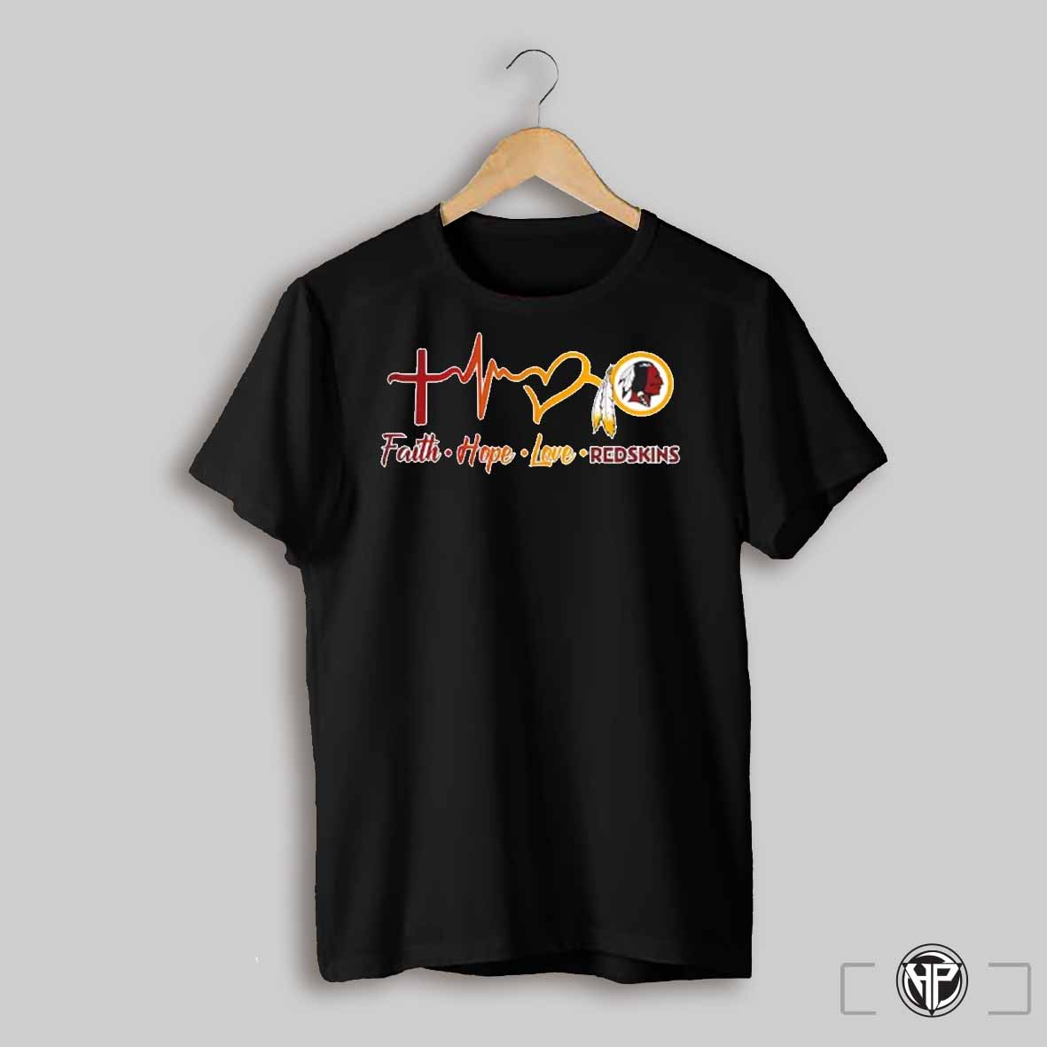Heartbeat Faith Hope Love Washington Redskins Shirt
