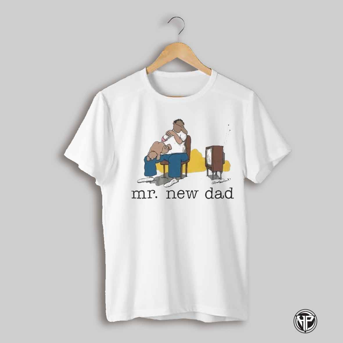 Jim Benton Mr New Dad White Shirt