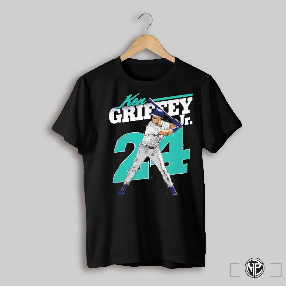 Ken Griffey Jr 24 Seattle Mariners Baseball Slugger Swing Shirt