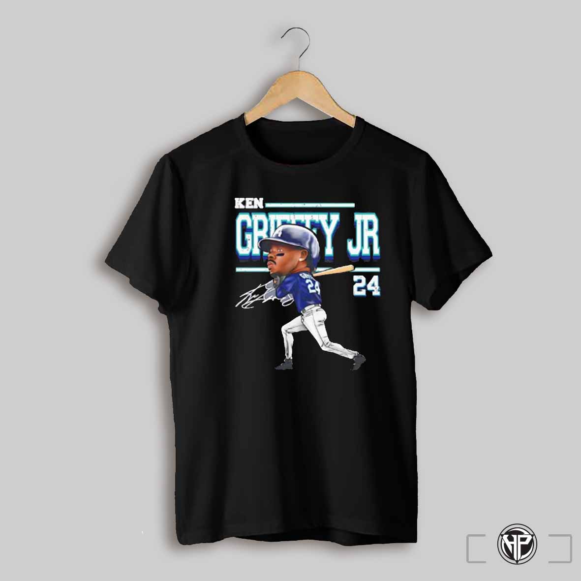 Ken Griffey Jr 24 Seattle Mariners Signature Caricature Shirt