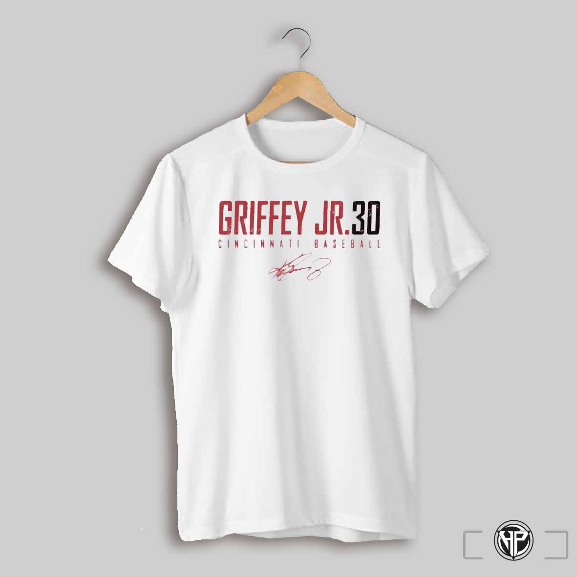 Ken Griffey Jr 30 Cincinnati Reds Baseball Signature Shirt