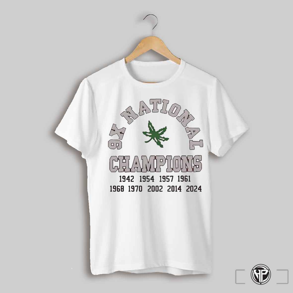 Leaf Ohio State Buckeyes 9x National Champions Shirt