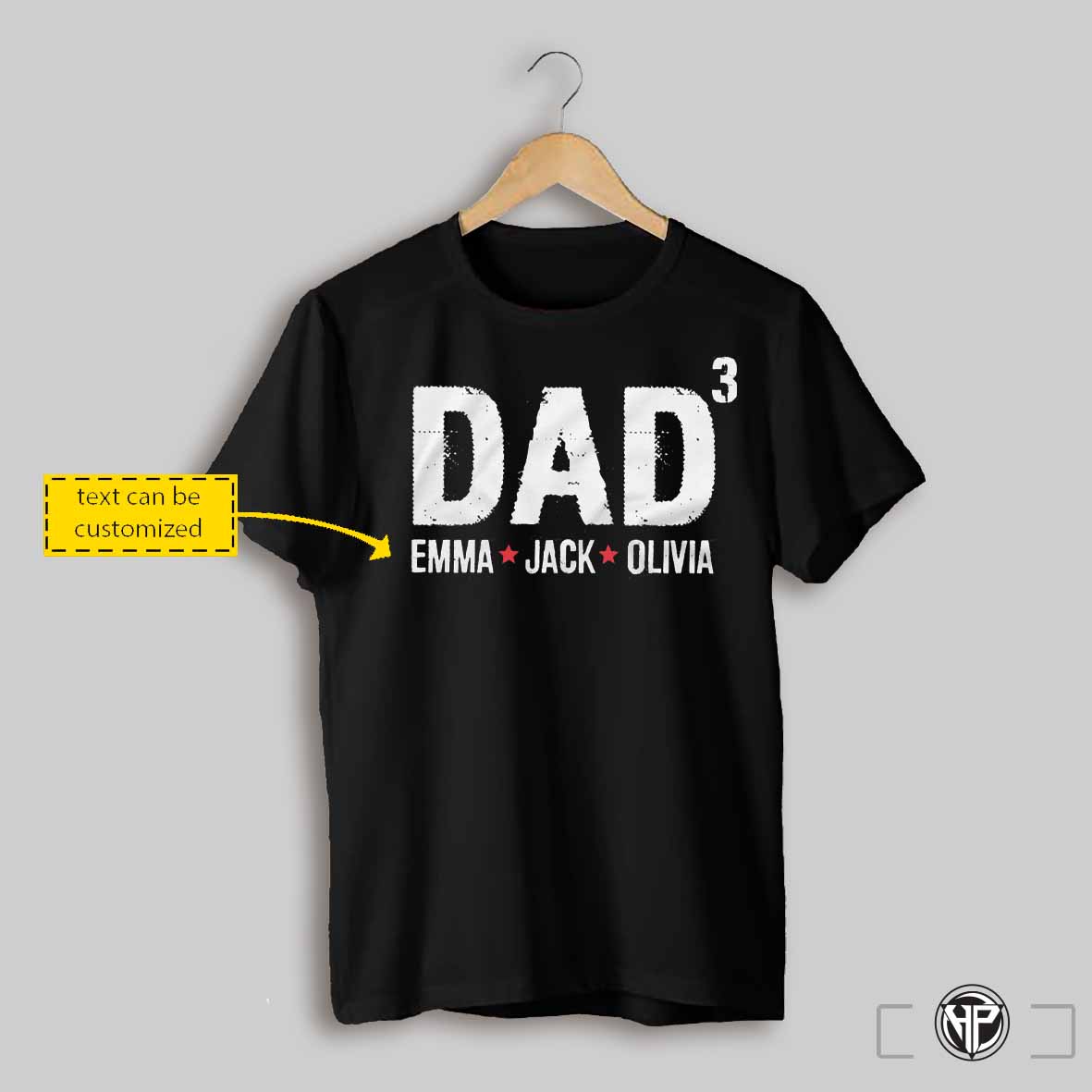 Mens Custom Dad T Shirt Fathers Day