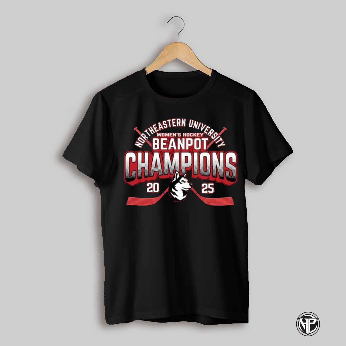 Northeastern Huskies 2025 Womens Beanpot Hockey Tournament Champions Shirt