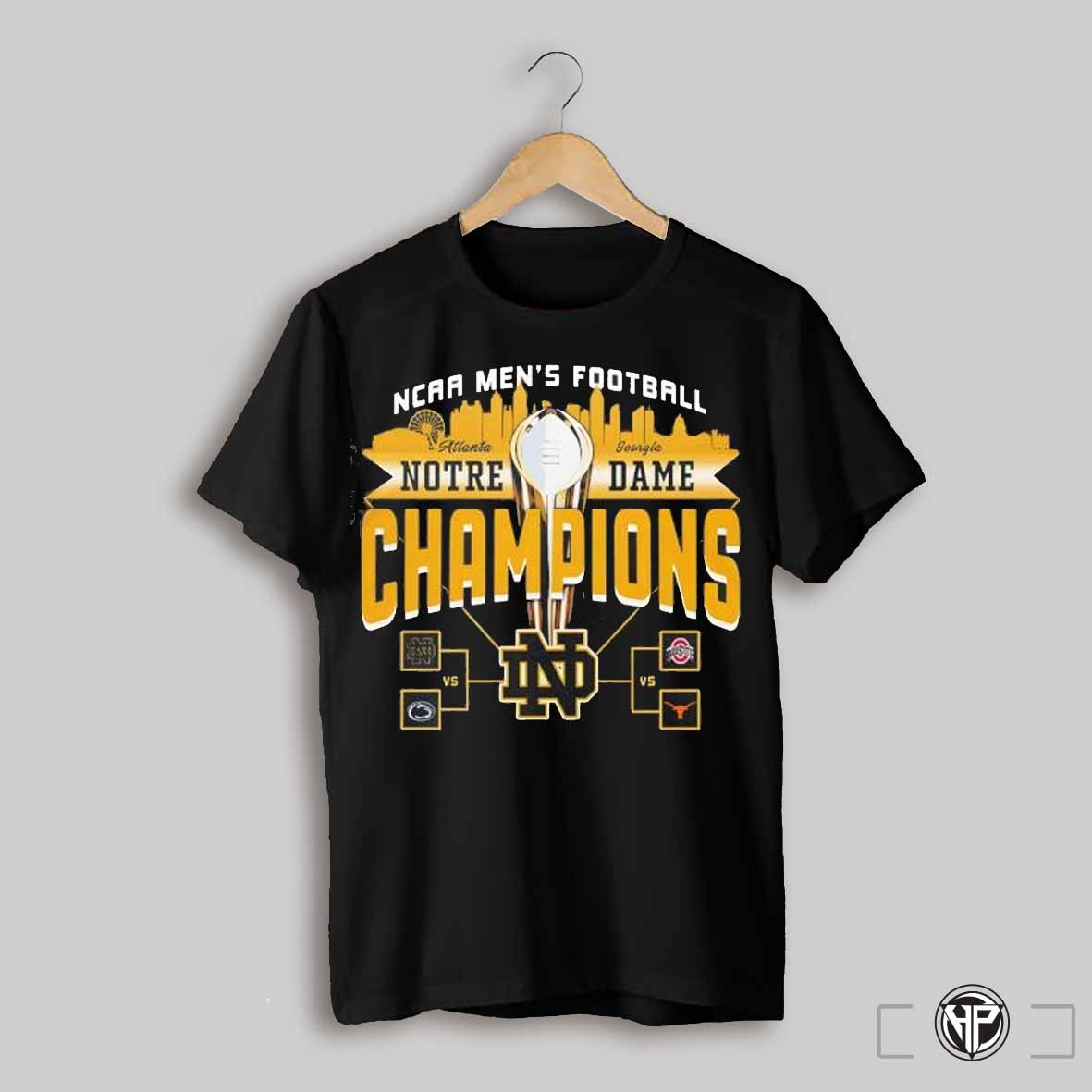 Notre Dame Fighting Irish Football 2025 Ncaa Mens Football National Champions Atlanta Georgia Shirt