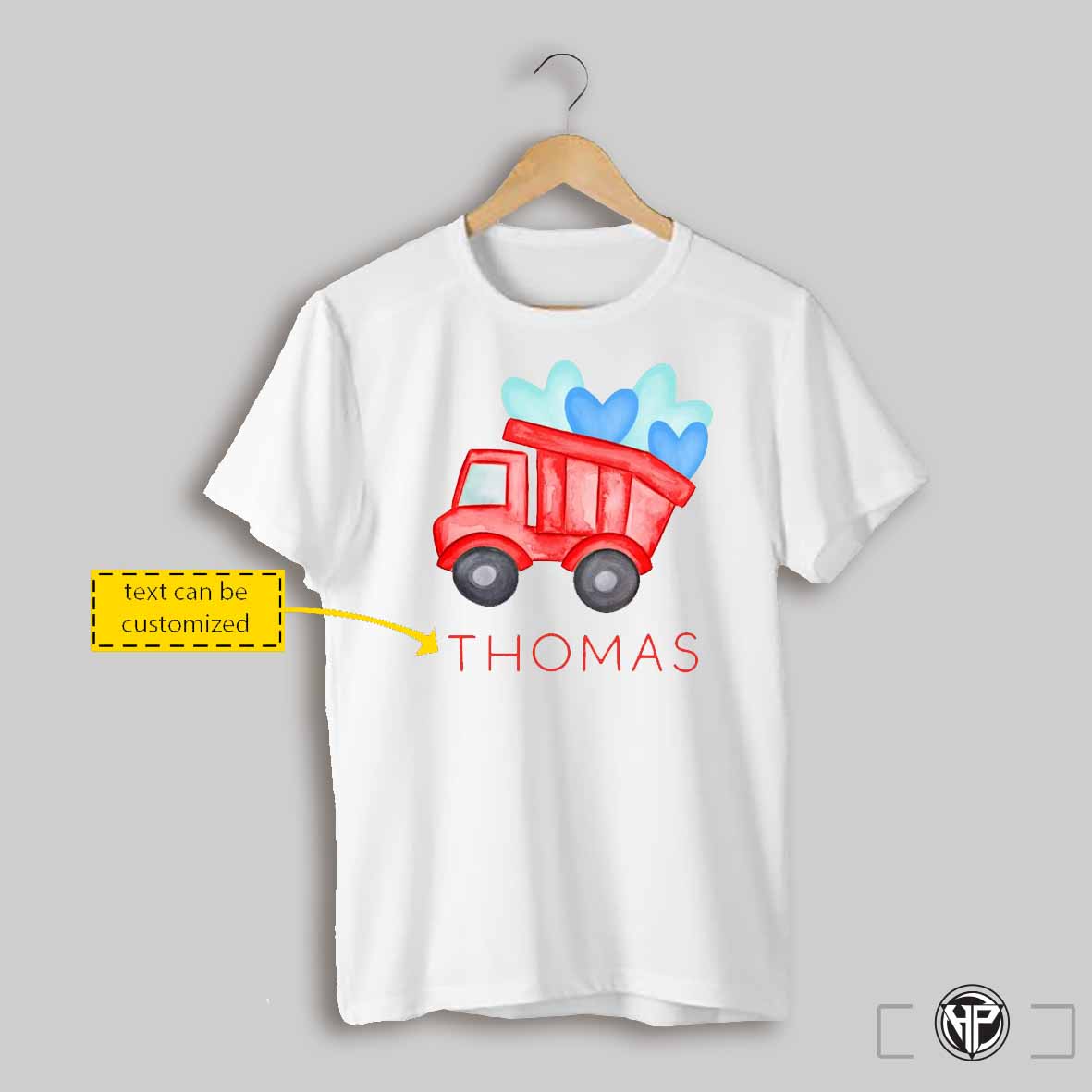 Personalized Valentine Dumptruck Custom T Shirt