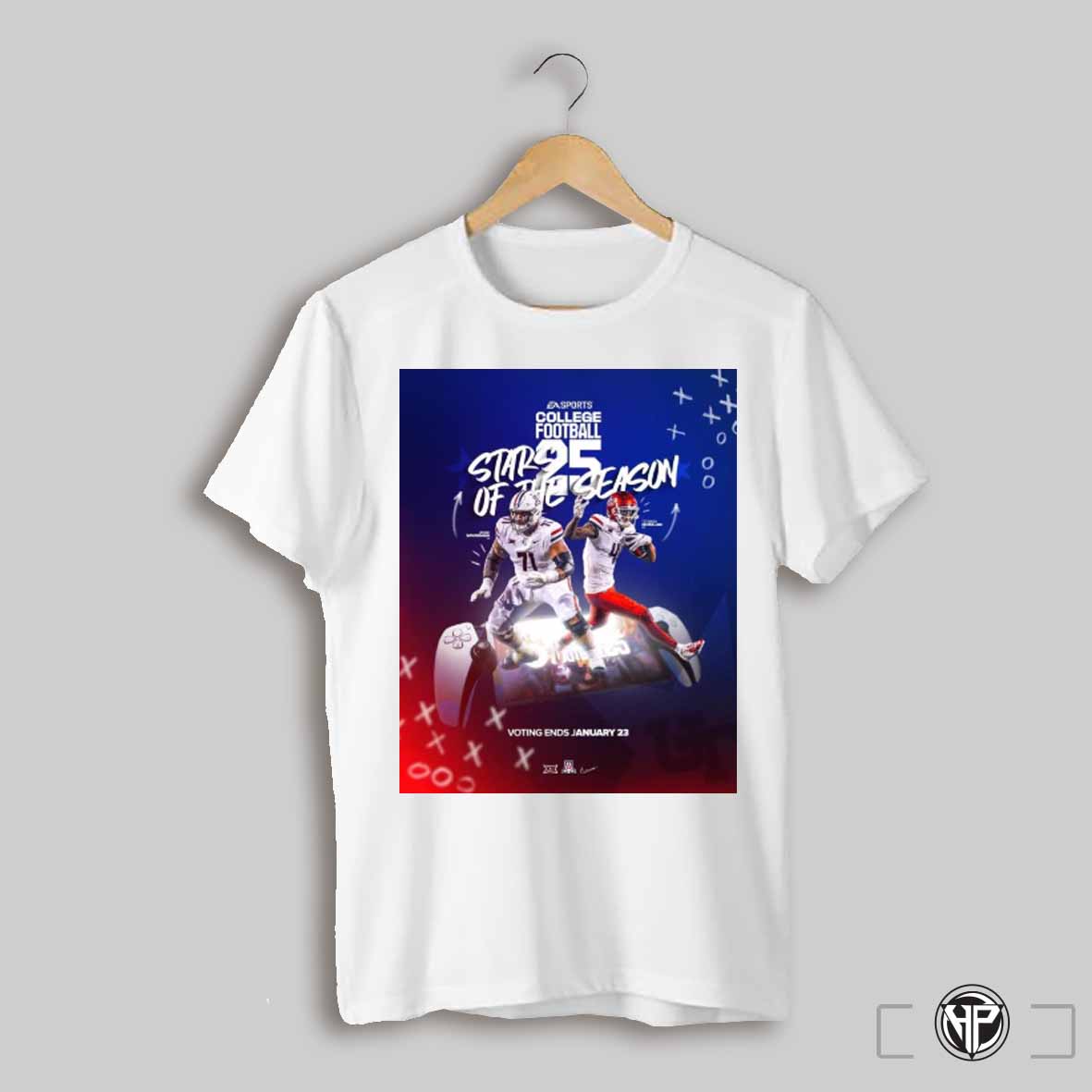 Poster Arizona Football Jonah Savaiinaea And Tetairoa Mcmillan College Football 25 Stars Of The Season Ea Sports Voting Ends Jan 23 T Shirt