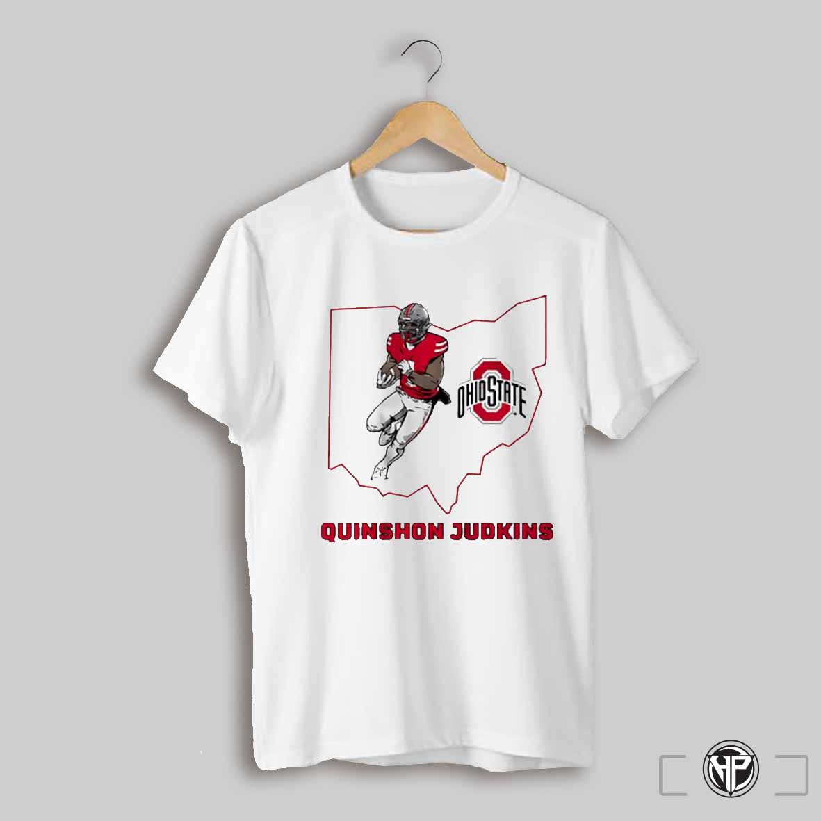 Quinshon Judkins Ohio State Buckeyes Football State Map Shirt