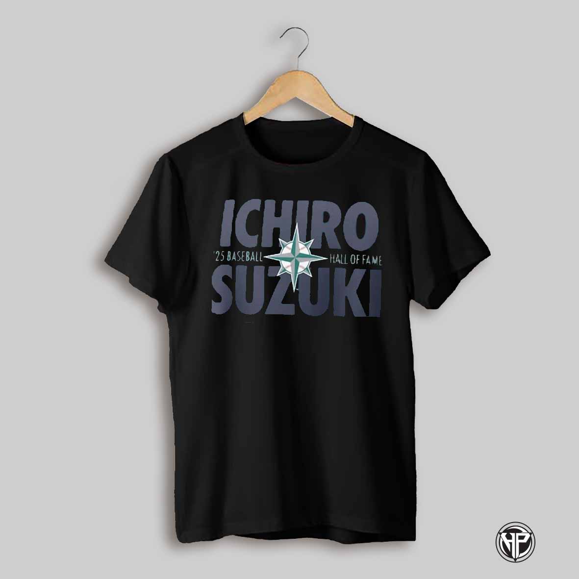 Seattle Mariners Mlb Ichiro Suzuki 2025 National Baseball Hall Of Fame Player Graphic T Shirt