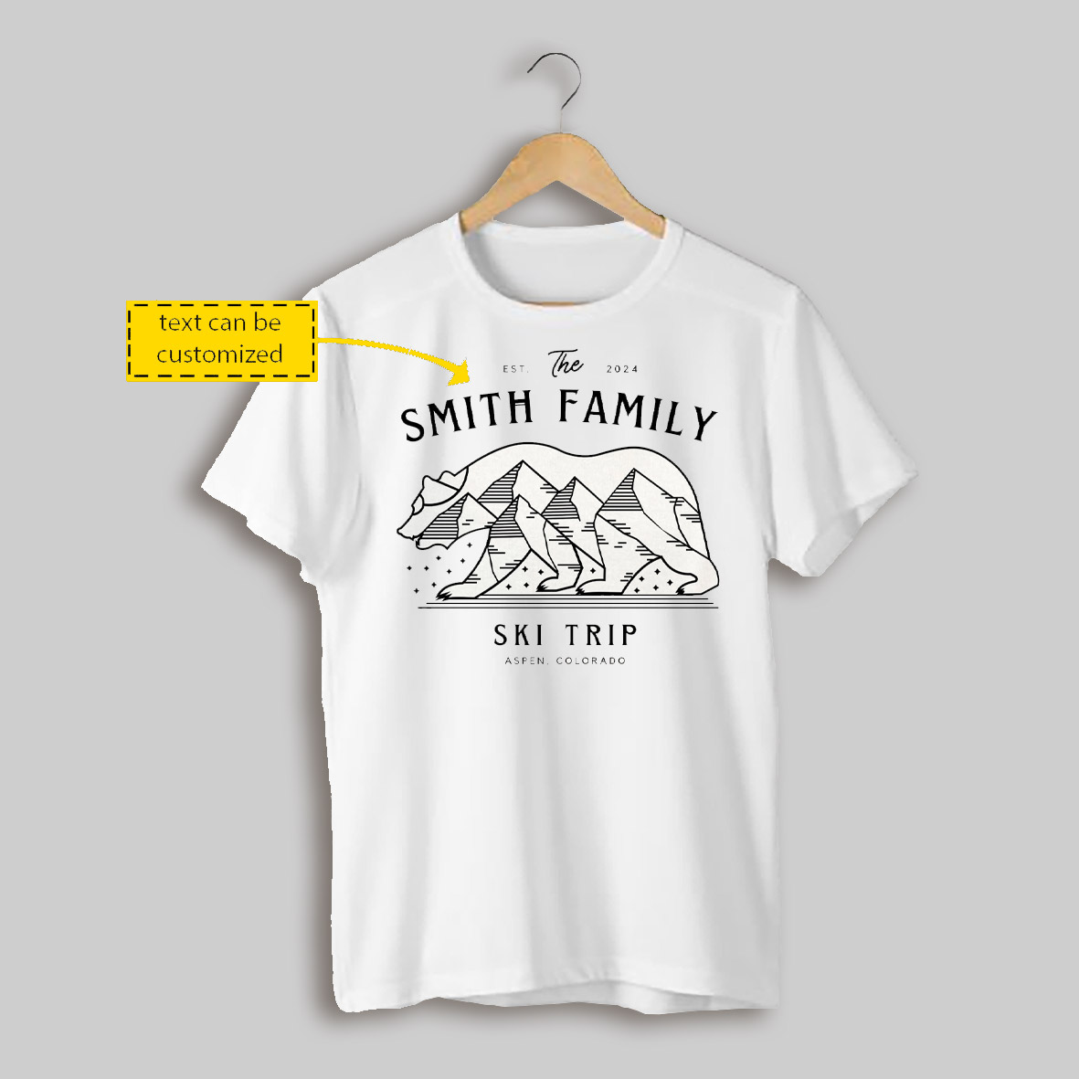 Ski Trip Sweatshirts Custom Ski Family Vacation Shirt Custom T Shirt