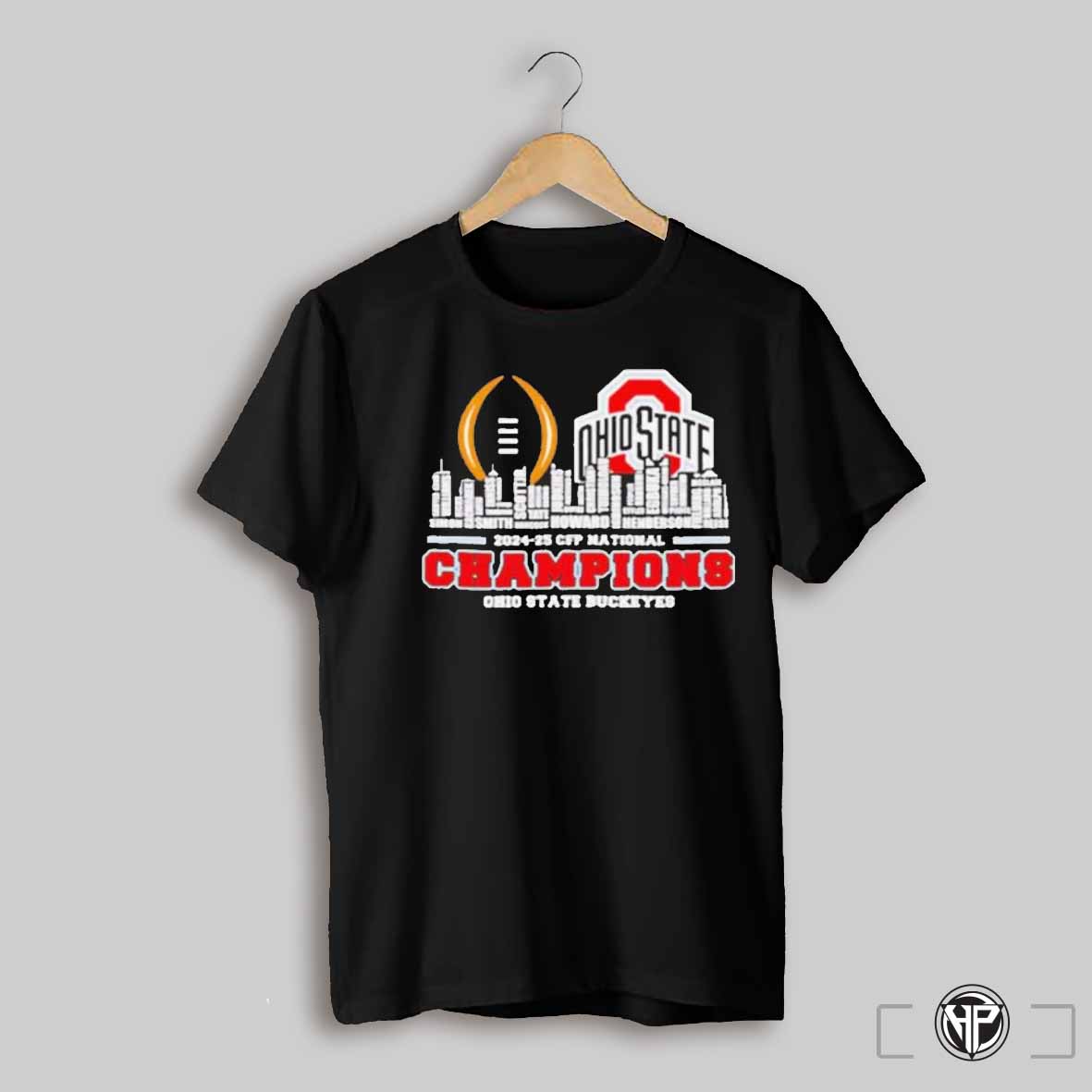 Skyline City Names 2024 25 Cfp National Champions Ohio State Buckeyes Shirt