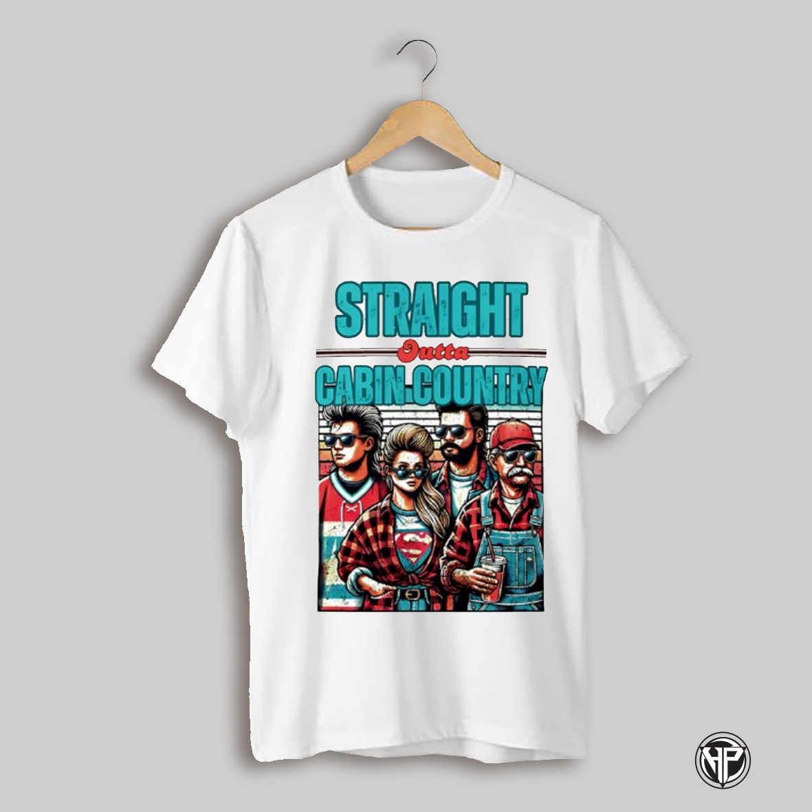 Straight Outta Cabin Country Graphic Shirt