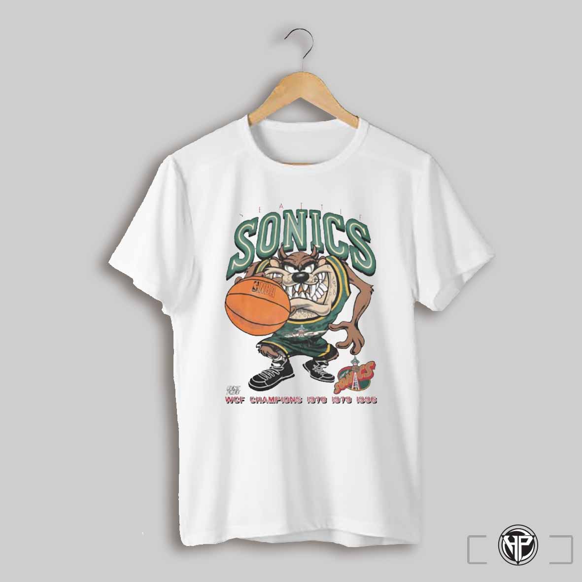 Taz Seattle Basketball Wcf Champions 1978 1979 1996 Shirt
