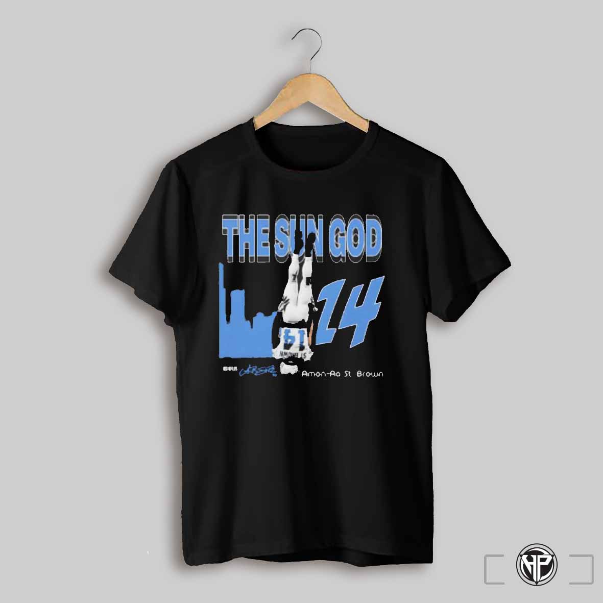 The Sun God Headstand Amon Ra St Brown Detroit Lions Shirt