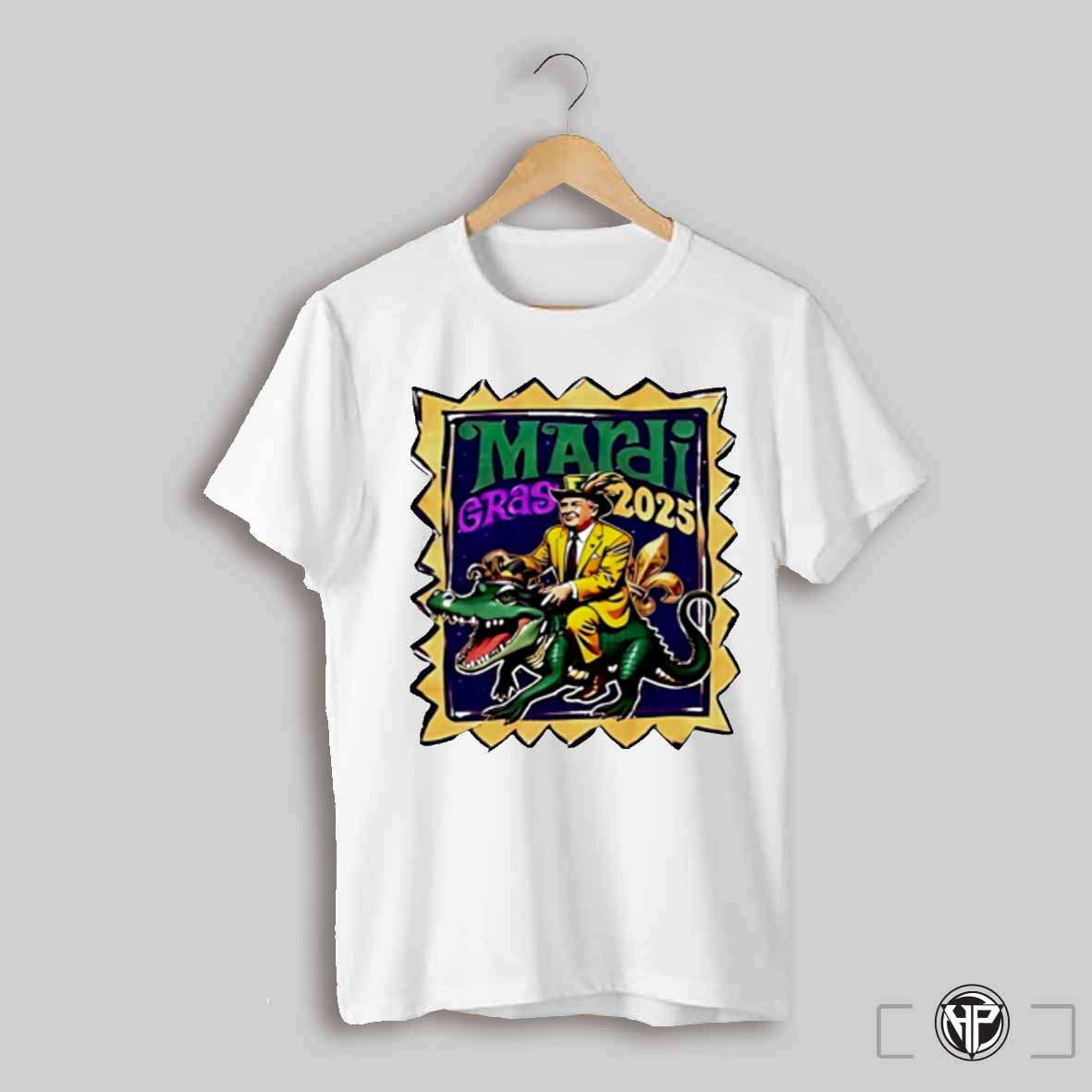 Trump Mardi Gras 2025 Rex Dinosaur New Orleans Shirt
