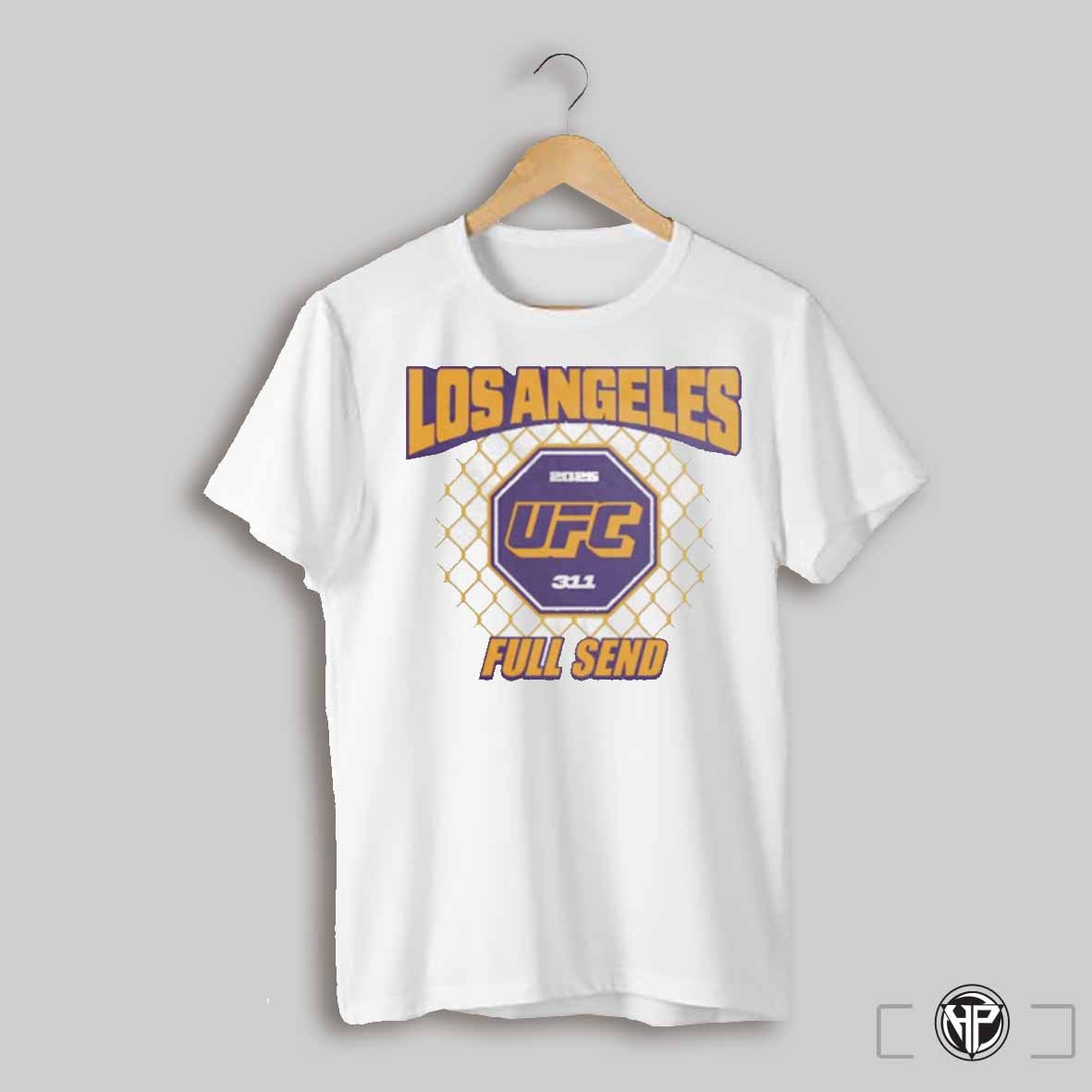 Ufc 311 Los Angeles Cage Blanc 2025 T Shirt