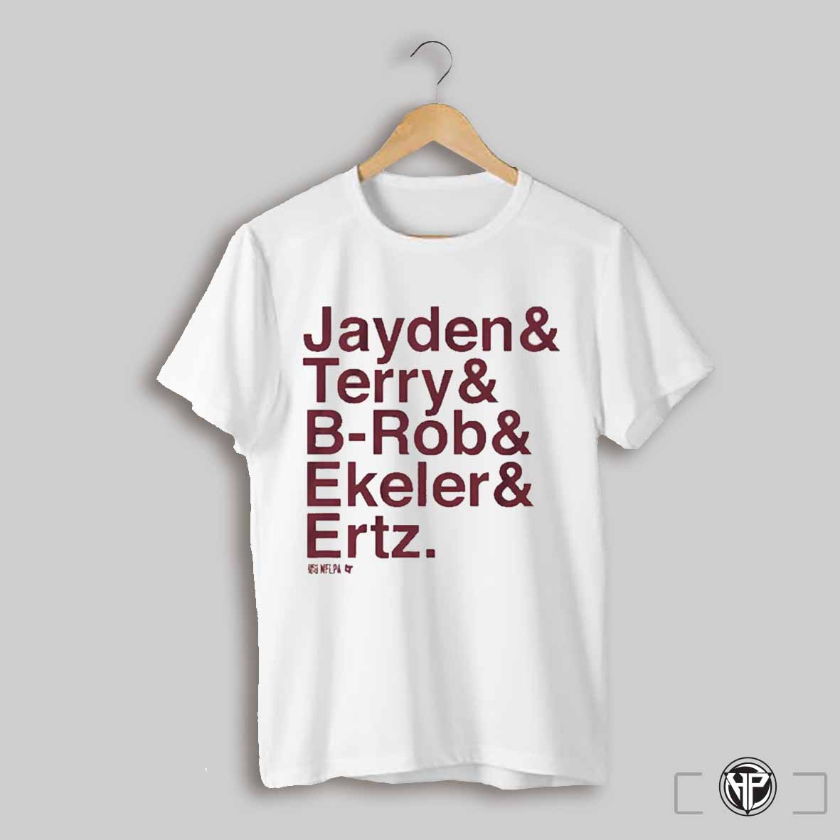 Washington Commanders Ampersand Stars Jayden And Terry And B Rob And Ekeler And Ertz Nfl Football T Shirt