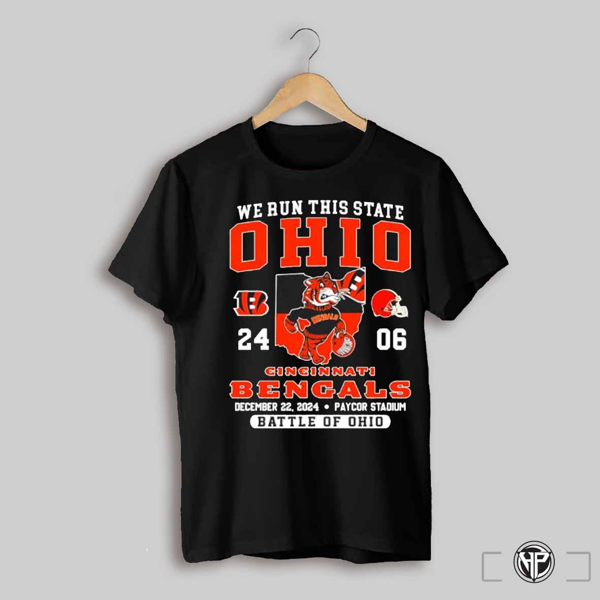 We Run This State Ohio Cincinnati Bengals Mascot Paycor Stadium Battle Of Ohio Shirt
