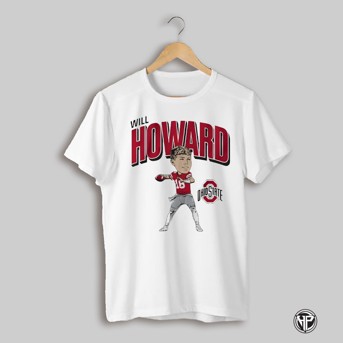 Will Howard Ohio State Buckeyes Football Caricature Shirt