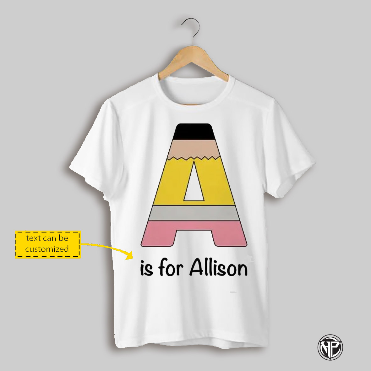 Youth T Shirt With Personalized Name And Initial Custom T Shirt