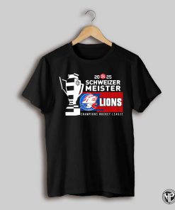 2025 Schweizer Meister Champions Hockey League Zsc Lions Trophy Shirt