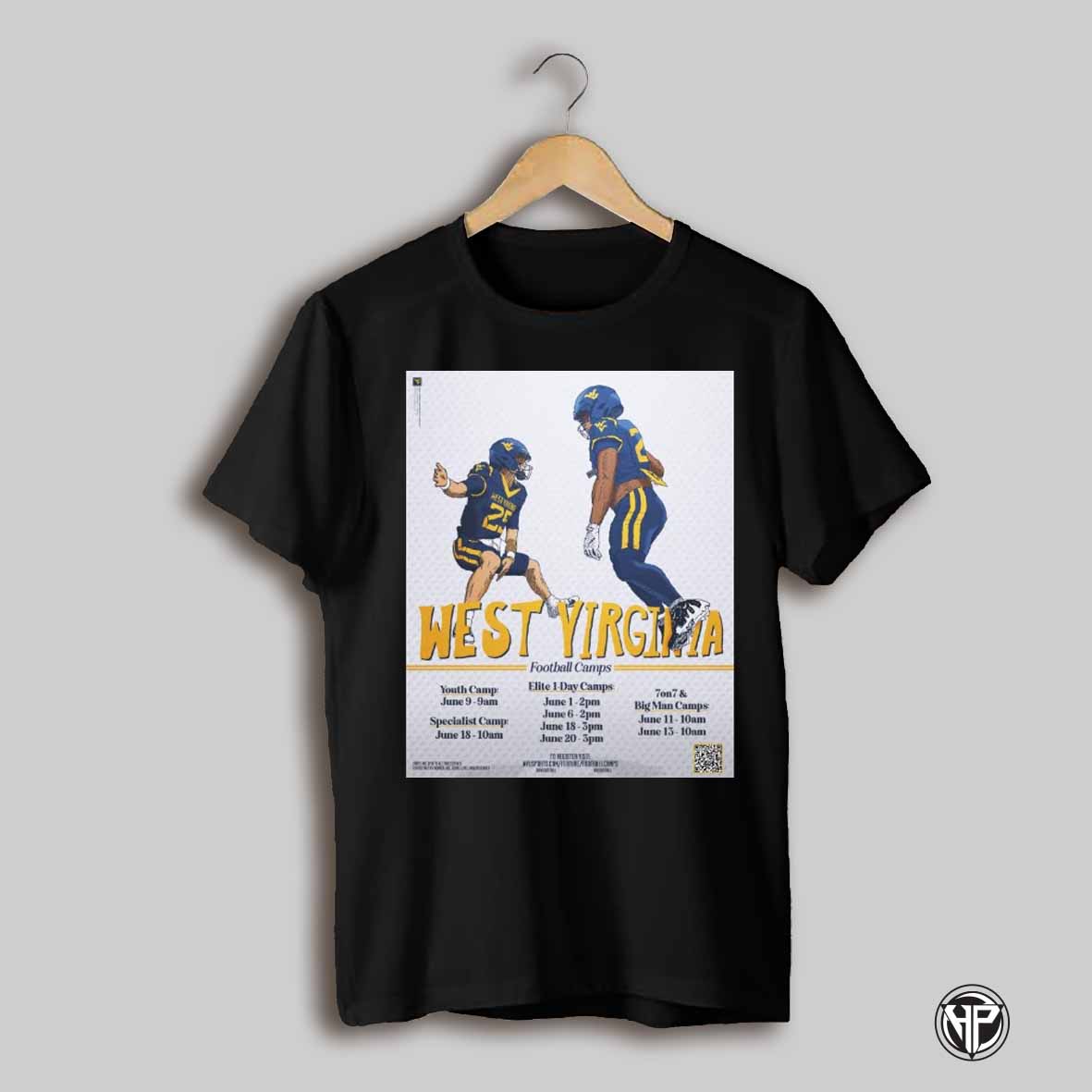 2025 West Virginia Football Camps Elite 1 Day Camps Youth Camp Specialist Camp 7on7 And Big Man Camps Poster T Shirt