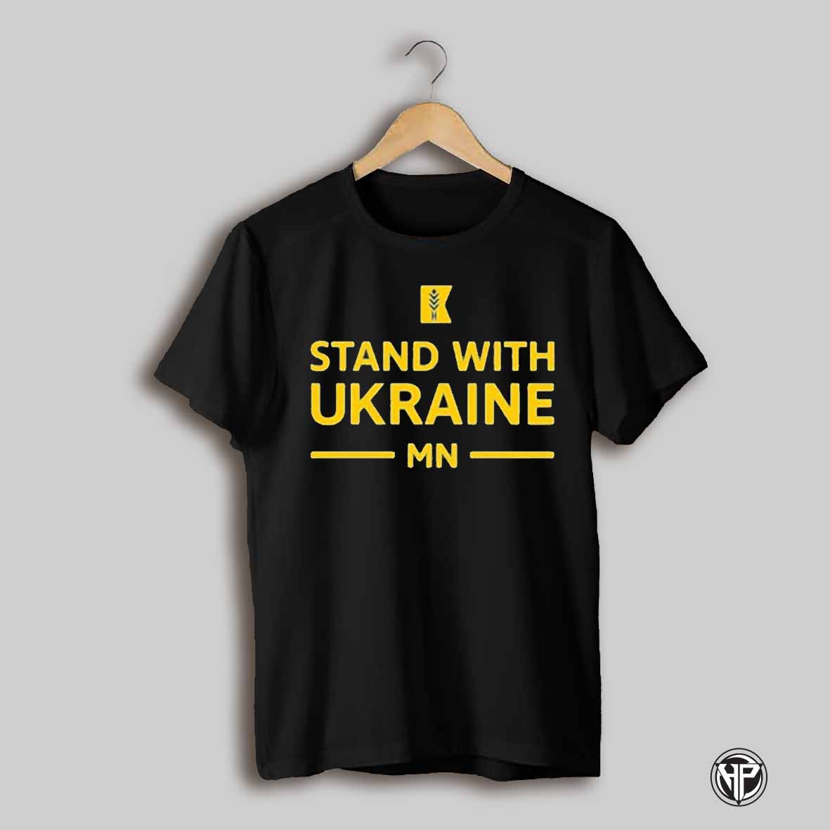 Amy Klobuchar Wearing Stand With Ukraine Mn Shirt