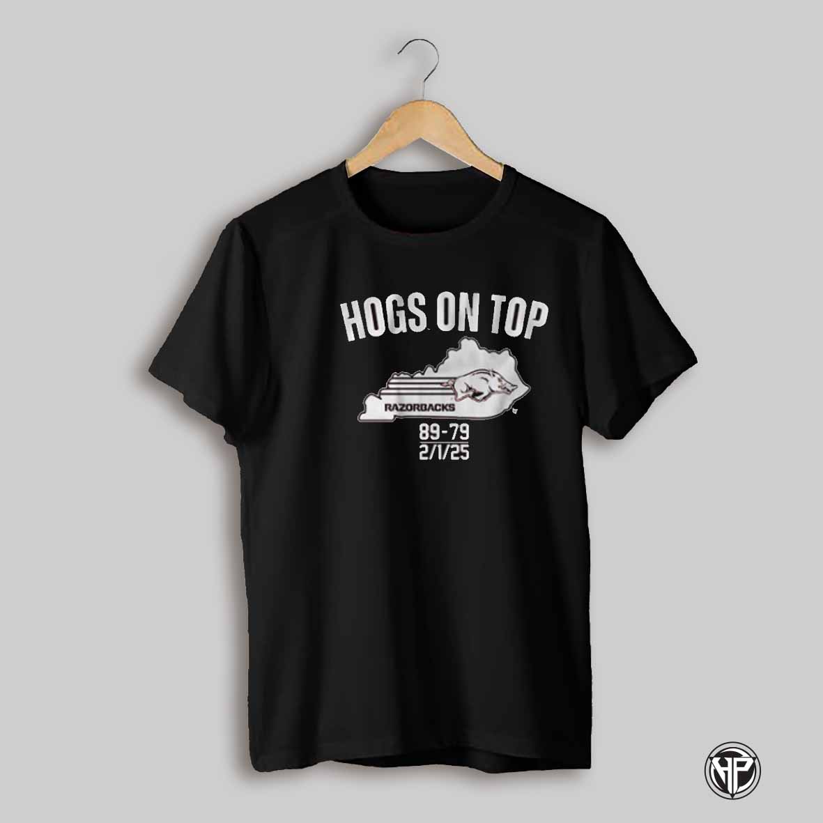 Arkansas Razorbacks Hogs On Top Of Kentucky 89 79 Feb 1 2025 T Shirt