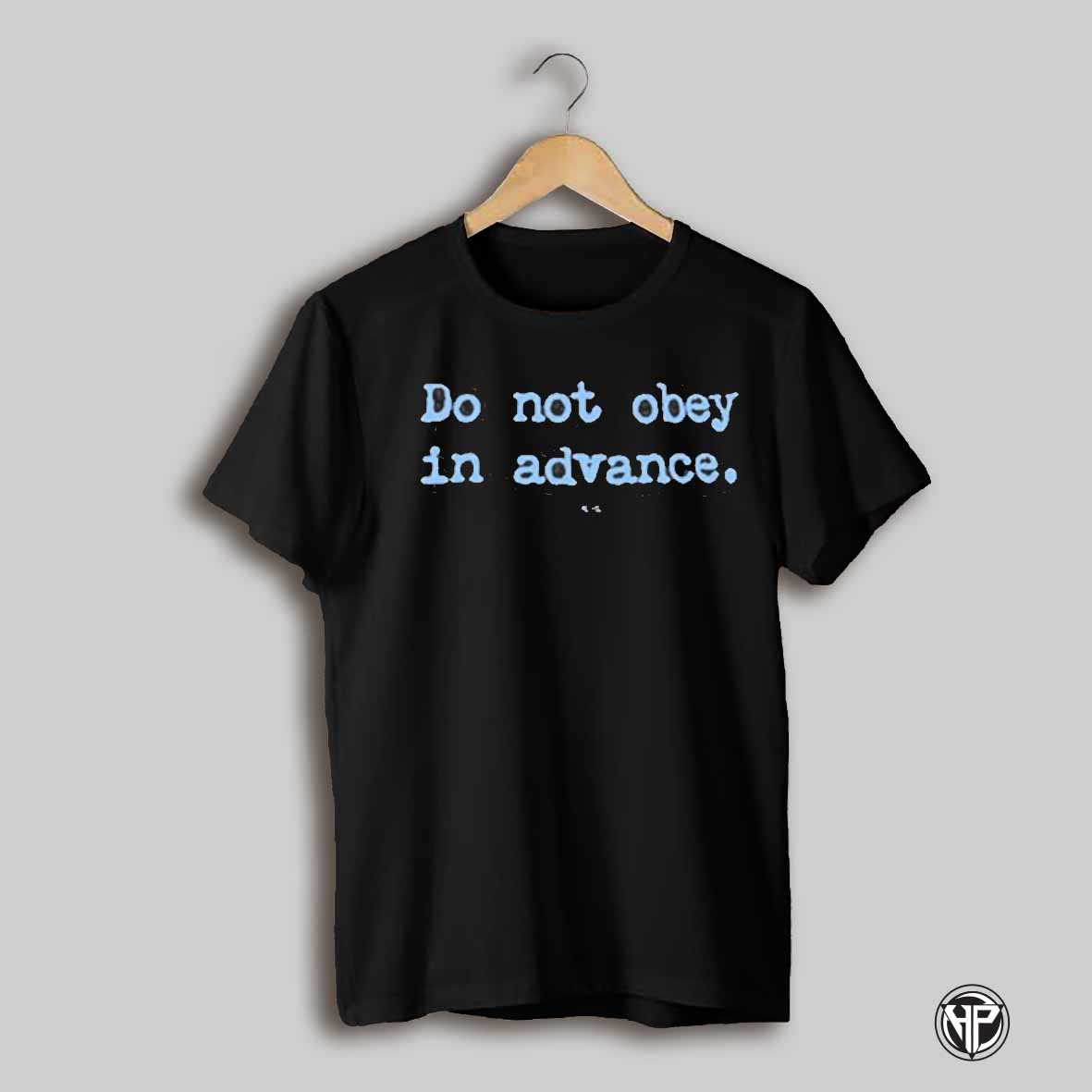 Asha Rangappa Wearing Do Not Obey In Advance Shirt