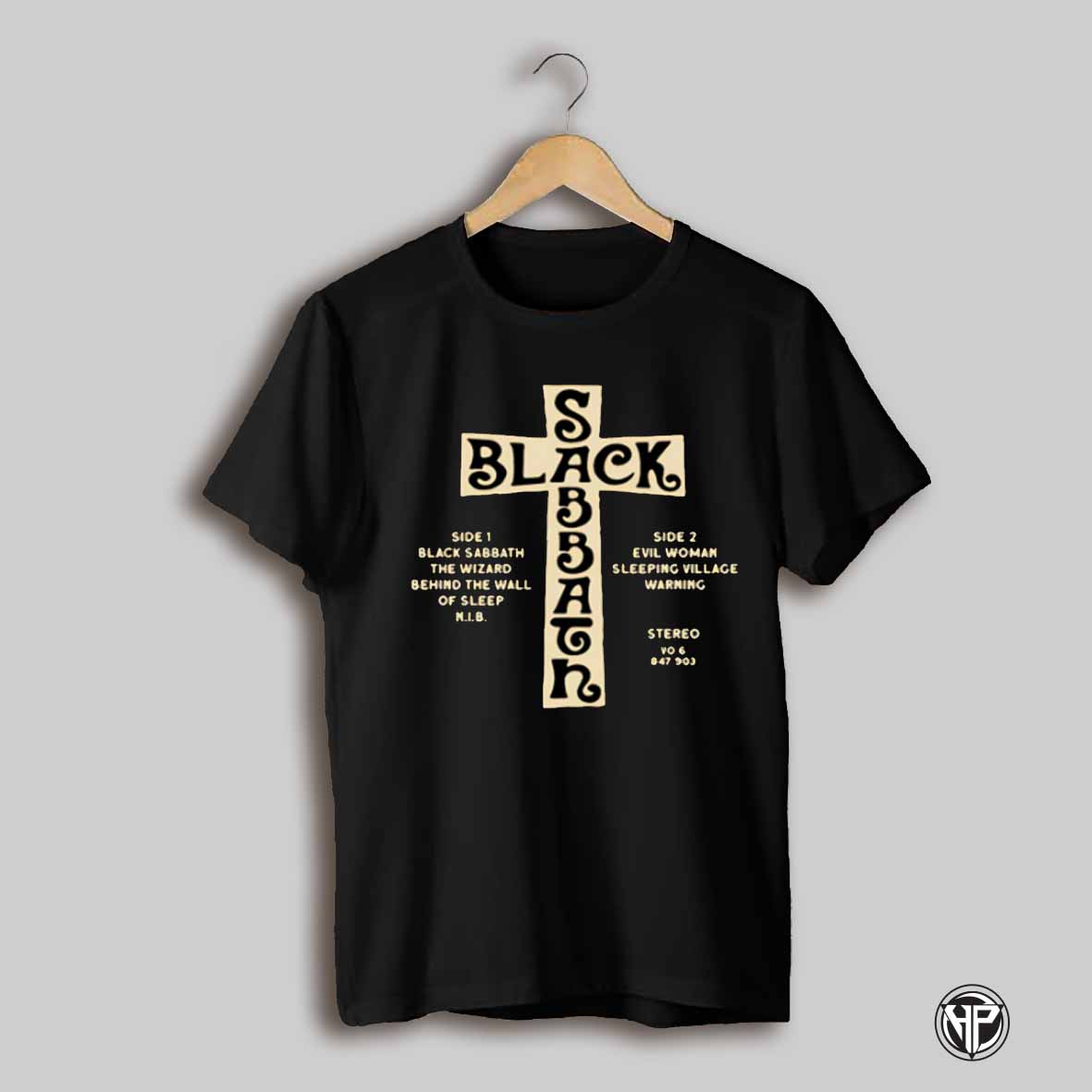 Black Sabbath Self Titled Track List Shirt