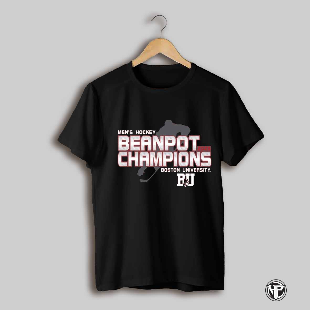 Boston University 2025 Mens Beanpot Hockey Tournament Champions T Shirt